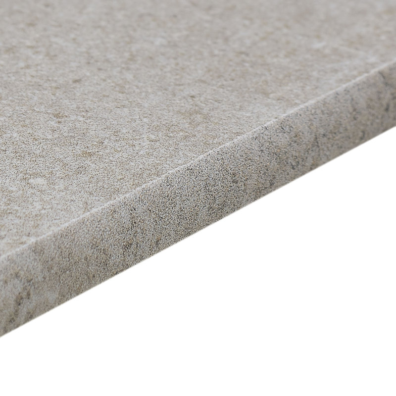 Haut Monde 24'' L x 3'' W Porcelain Bullnose Tile Trim, Grey