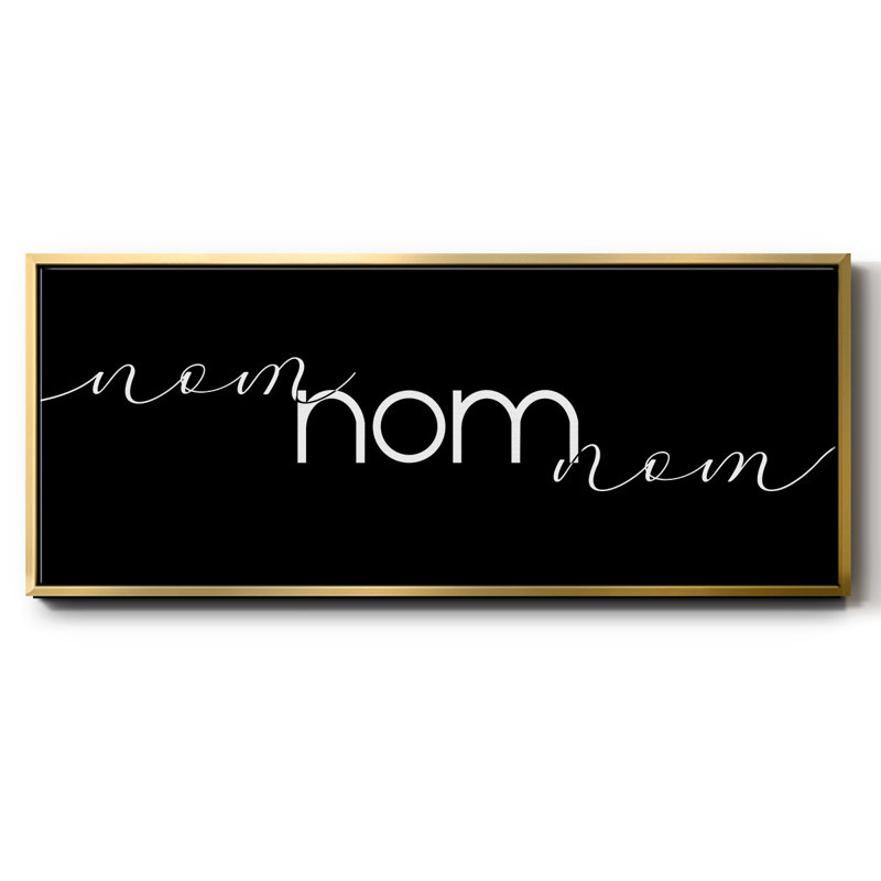 Nom Nom Nom - toile encadrée, H 20 po x l 50 po