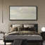 «Greenish Grey Clouds Minimal Modern Relax Calm Extra Large», reproduction d'art sur toile encadrée-107118439-111666033