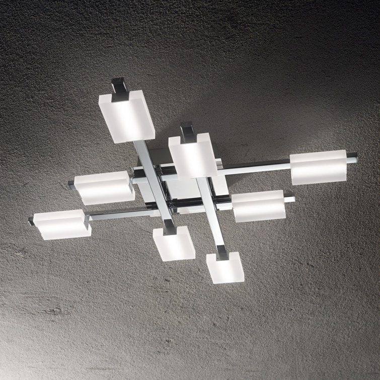 Wunderlich Glass LED Semi Flush Mount