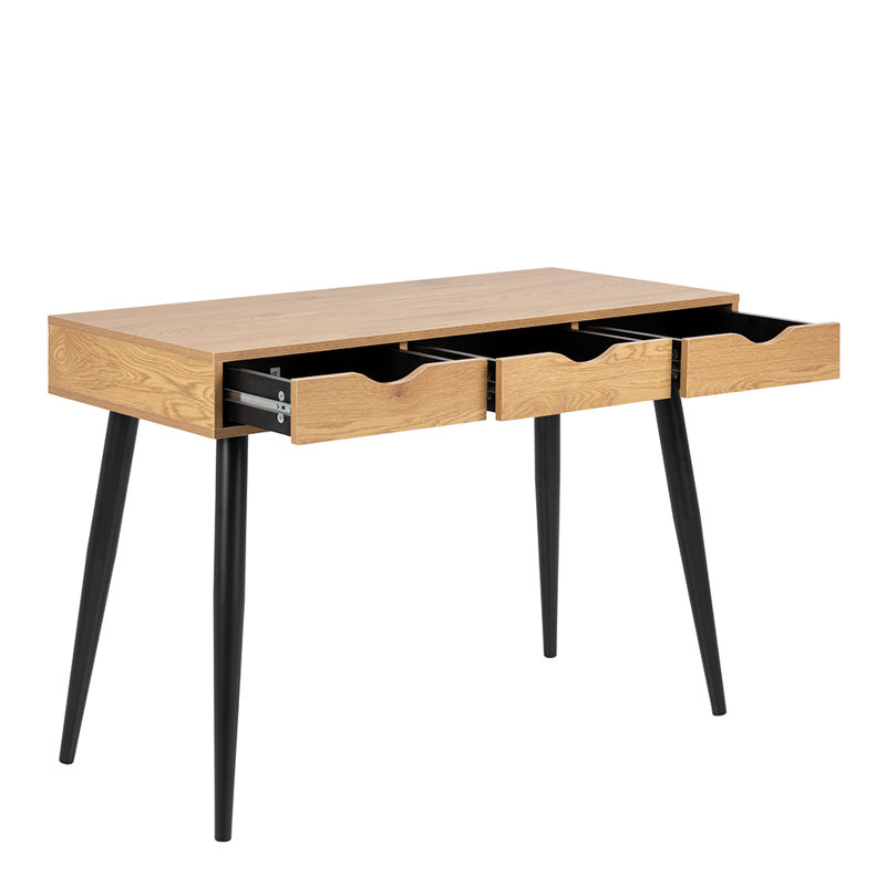 Casson Writing Desk, Oak/Black