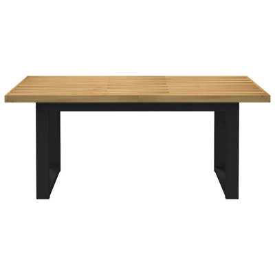 Dining Table NOAIN U-Shaped Legs 90x75 Cm Solid Wood Pine