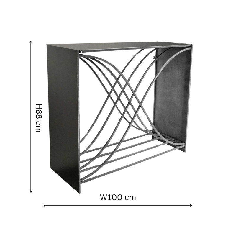 X-Shape Log Storage, Zinc
