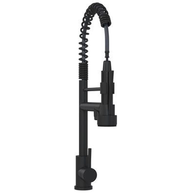 Modern Kitchen Faucet, Matt Black 19" - Stainless Steel 304 For Homes Faucet With Contemporary Design 304, Ideal
