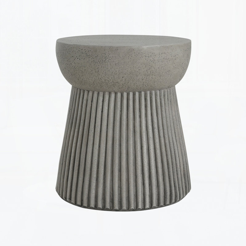 Outdoor Lightweight Concrete Side Table