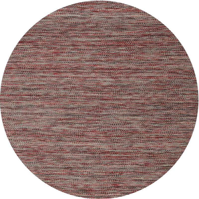 Tapis contemporain brun, Rond 5 pi