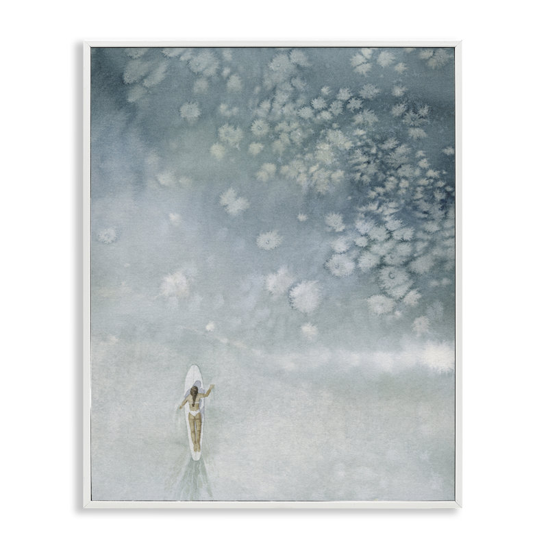 «Past The Break», art giclée par Grace Popp, H 20 po x l 16 po, Blanc