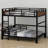 Metal Separable Bunk Beds With Raised Security Fence-1413973862