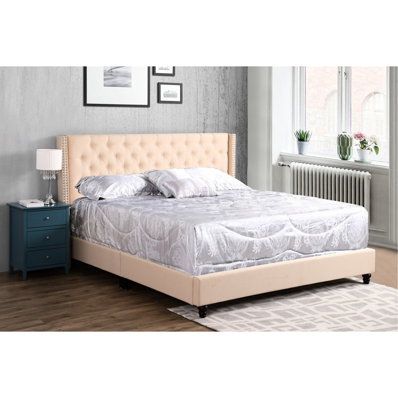 Lit tapissier très grand Transitional