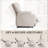 Power Lift Recliner Chair with Massage Ergonomic Recliner Chair for Elderly People, Single Massage Sofa with Two Cup Holders, Side Pockets,Front Armrest Pockets-1017545938