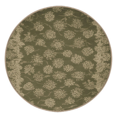 Tapis botanique brun lavable à la machine