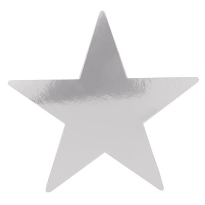 Jumbo Foil Star Cutout - 20" - Pack of 12
