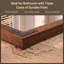 Gwenneth Rectangle Wood Mirror for Bathroom, Solid Pine Wood-750686395-798163197