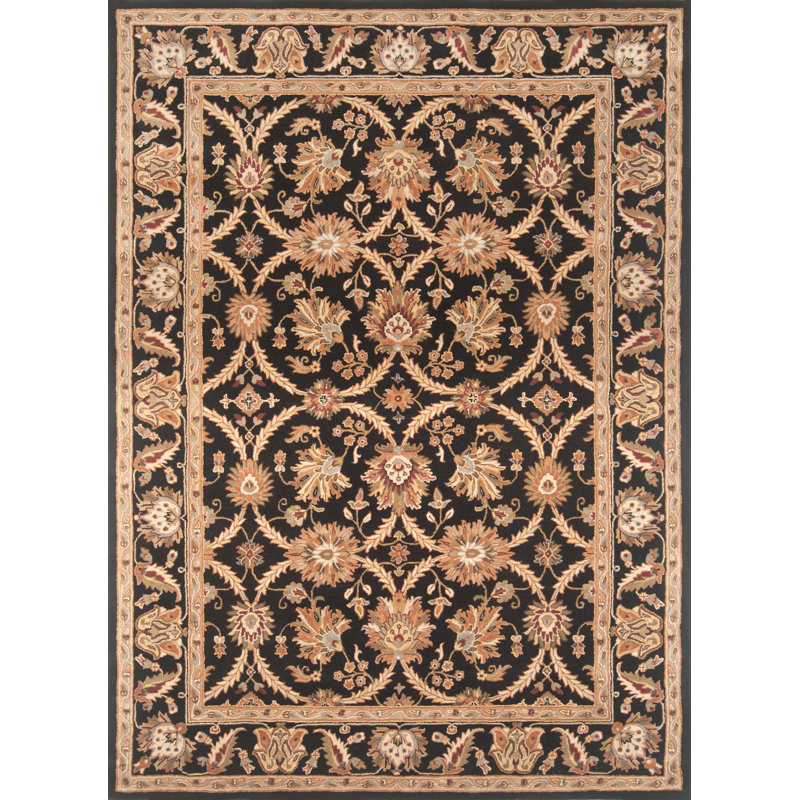 Taylorsville Clarris Hand Woven Flatweave Jute and Wool Rug, Rectangle 5' x 7'6"