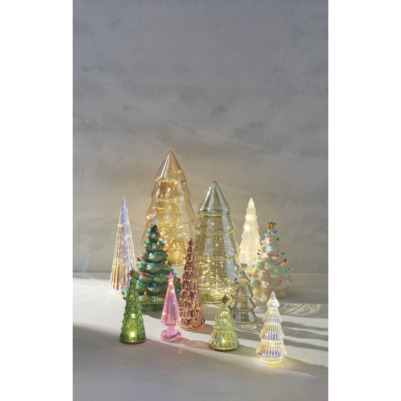 Treasured Porcelain Lit Tree, Green