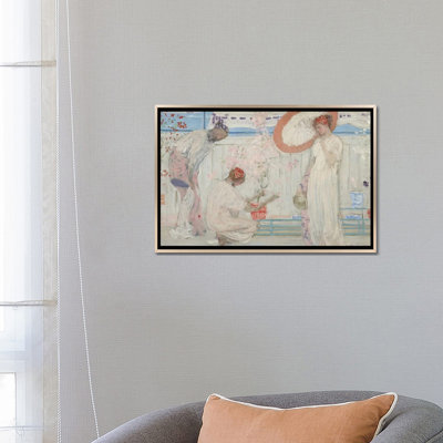 The White Symphony Three Girls - Wall Art Print - Framed Canvas