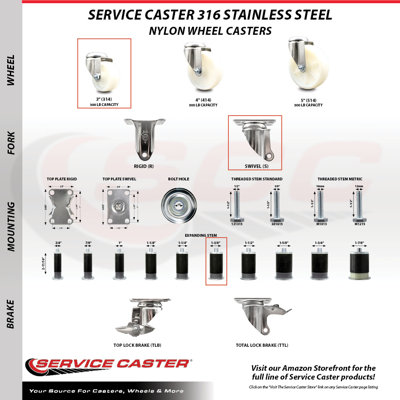 Swivel Stem Caster