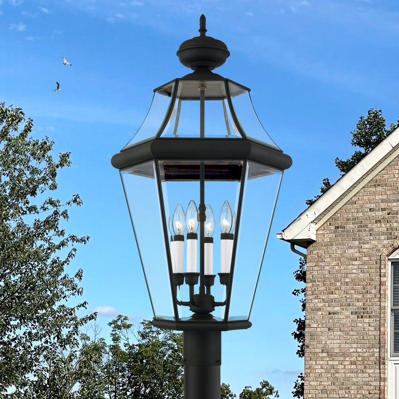 Tête de lanterne d'extérieur 4 lumières Arelene, Noir