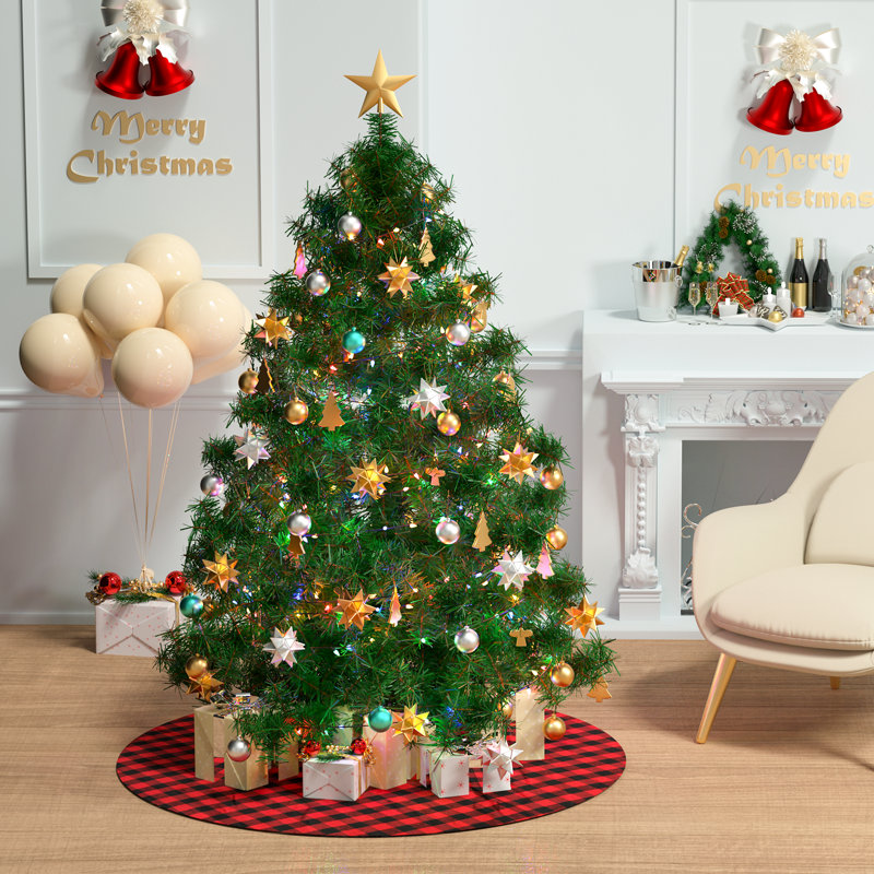 Jupe de sapin de Noël 35 po, L 35 po x L 35 po