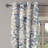 Red Barrel Studio® Spring Grommet Curtain Overlapped Watercolor Leaves 50" x 84" Dark Ceil Blue Brown-1814633997