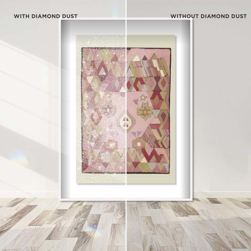 Tapestry Boehme II Print by Oliver Gal, 46.5"H x 31.5"W, White Shadowbox