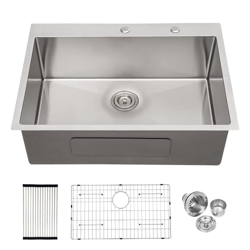 30'' L Single Bowl Stainless Steel Kitchen Sink