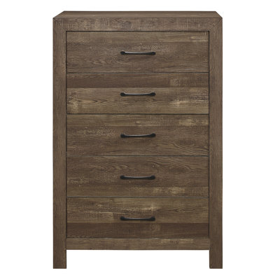 Mobilier de chambre à coucher simple en métal noir à finition simple brun 1pc