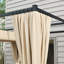 3 x 3m Retractable Roof Pergola Gazebo with Side Curtains, Outdoor Patio Shelter with Anti-Rust Metal Frame for Garden Deck, Beige