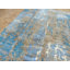 Tapis oriental bleu abstrait en laine noué à la main 8 pi 2 po x 10 po AE3E41CCA5404C61B9988B50EDC43EBA