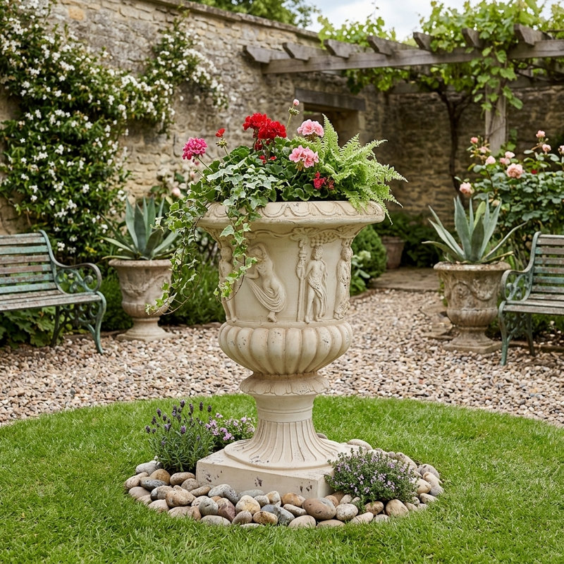 Garden Ur, 19.25"Wx19.25''Dx27"H