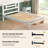 Twin Bed With 2 Storage Drawers, Solid Wood Platform Bed With Headboard, Twin Bed Frame For Teens Adults, Wood Slats Support, No Box Spring Needed, White