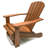 Aredale Solid Wood Adirondack Chair with Ottoman-725557329