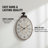 Trappe Manufactured Wood Wall Clock