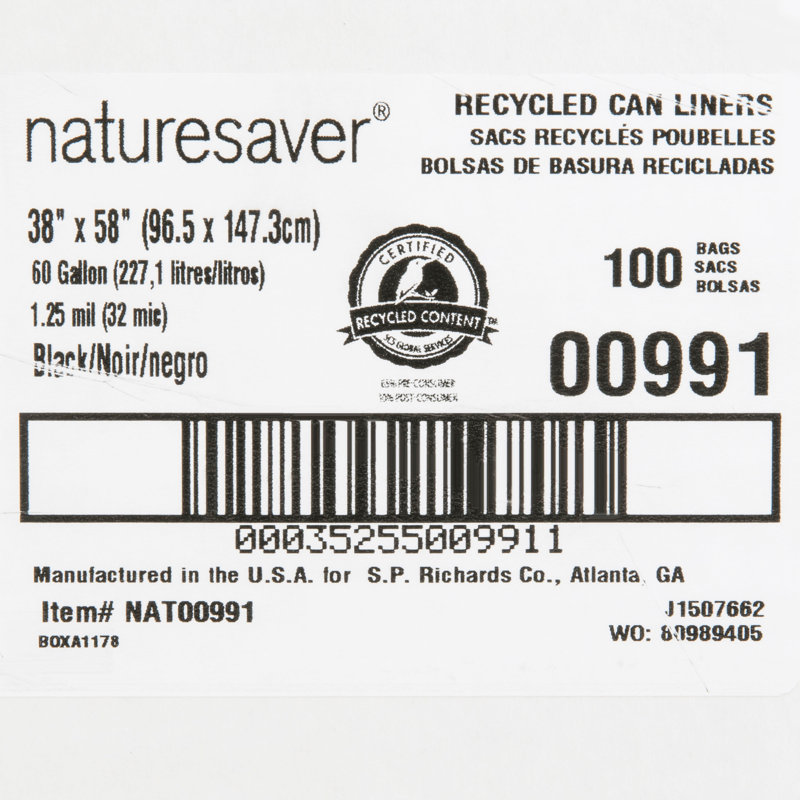 Plastic Trash Bags - 100 Count
