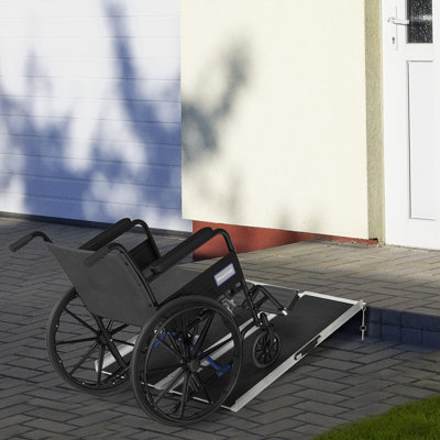 Rampe d'accès pour fauteuil roulant de 1,2 m (4 pi) avec revêtement antidérapant et multicouches pour scooters et fauteuils roulants