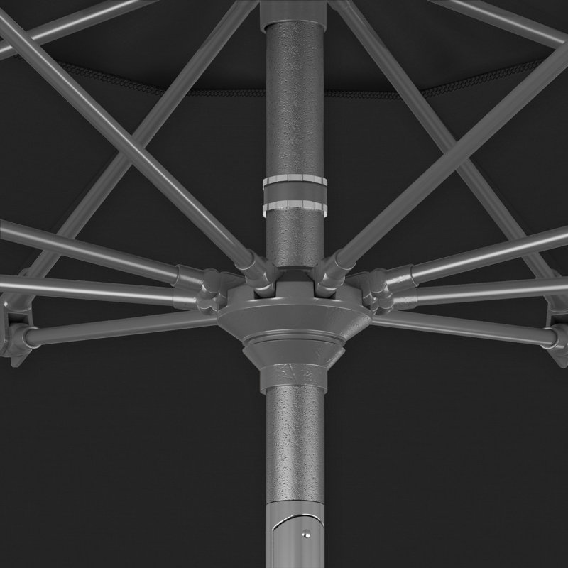 Parasol Atka 108, Toile Sunbrella® noir