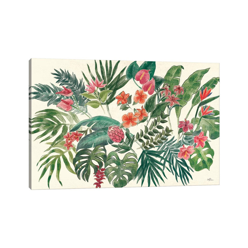 Jungle Vibes VI Leaves by Janelle Penner - Wrapped Canvas Print, 20.32 cm H x 30.48 cm W