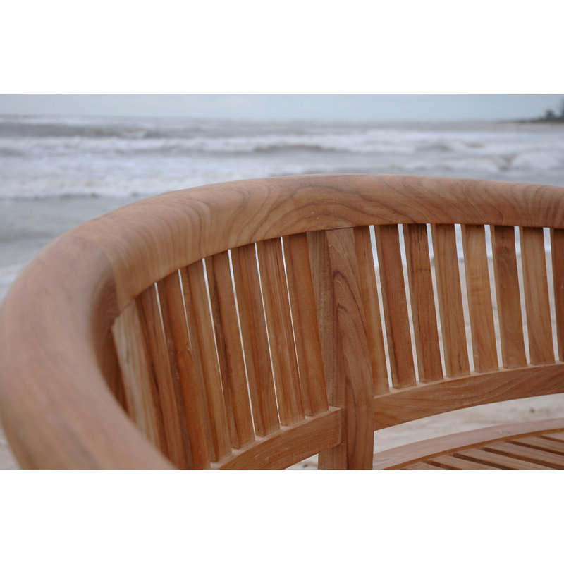 Curve Teak Garden Bench