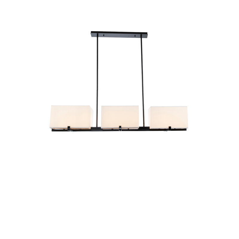 Luminaire suspendu linéaire à 6 lumières pour îlot de cuisine Cameron