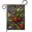 Drapeau de jardin décoratif à motif de toile de jute 1,5 x 1,1 pi Chickadees and Apples Friends Birds Impressions