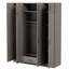 Armoire 4 portes avec 1 tiroir et armoire supérieure-1603054687