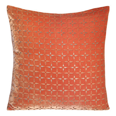 Petal Metal Square Velvet Pillow