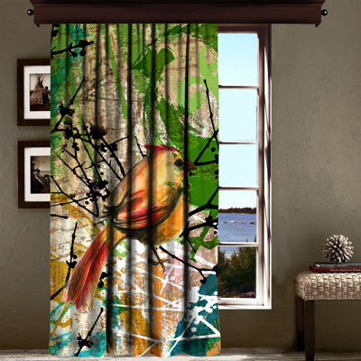 Elegant Polyester Curtain, 55.1 x 102.4 inches | 100% Machine Washable | Rustic Ring Hanging Design | Ideal for Living Room & Bedroom | Soft Drapery for Stylish Home Décor