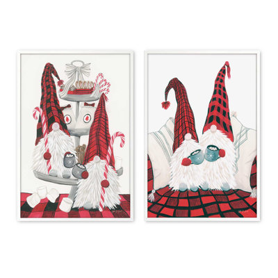 Cozy Gnome Compations, ensemble de 2 reproductions d'art