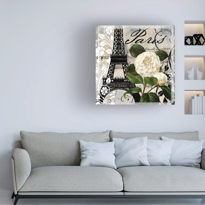 Art sur toile «Bachelo Sasha Paris Blanc I»