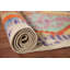 Tapis de couloir oriental multicolore en laine Kilim 3 x 10