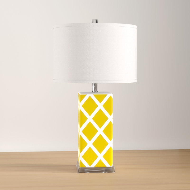 Lampe de table 27 po Rainhard, Jaune