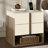 Modern Two-Tone Nightstand with Smart Charging Station-1658851034