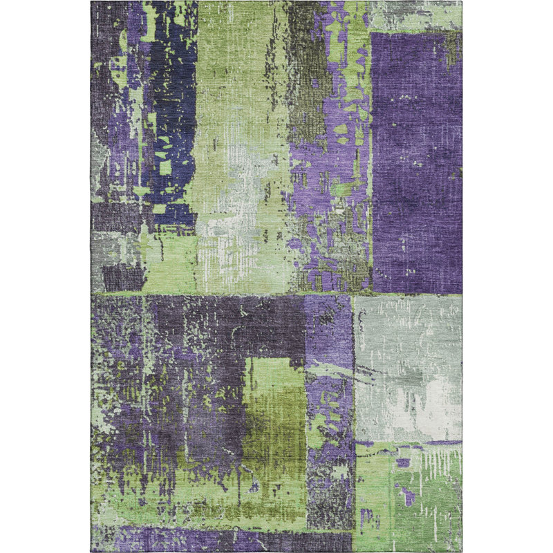 Premium Machine Washable Chelston AMF1866 Abstract Rug, Rectangle 3' x 5'