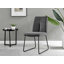 Round Concrete Effect & Black Legs Dining Table With Storage Shelf & 4 Luxury Velvet Dining Chairs-73584462